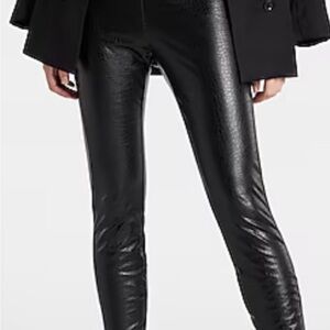 Express Shiny Black Leggings